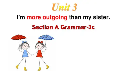 Unit+3+I’m+more+outgoing+than+my+sister