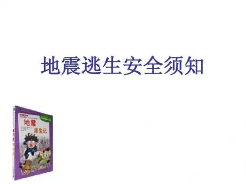 地震逃生安全宣传