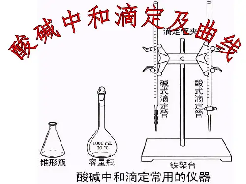 酸碱中和滴定及曲线