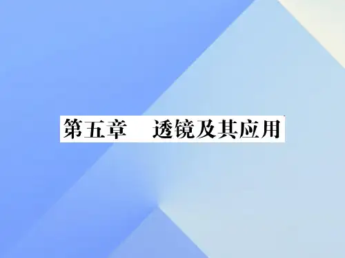 中考物理总复习第5章透镜及其应用习题课件新人教版