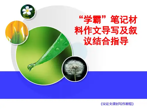 叙议结合