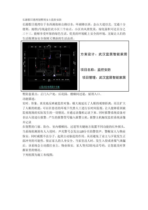 长源假日港湾别墅周女士监控安防