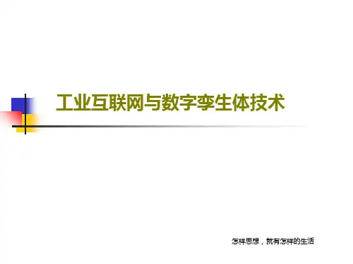 工业互联网与数字孪生体技术共22页文档