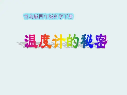 《温度计的秘密》PPT课件(1)
