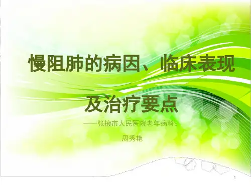 慢阻肺的病因ppt课件