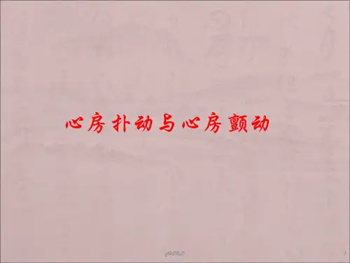 心房扑动与心房颤动PPT课件