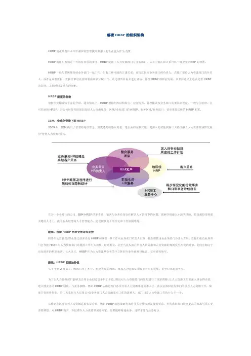 解密HRBP的组织架构