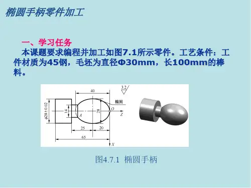 多媒体椭圆手柄零件加工