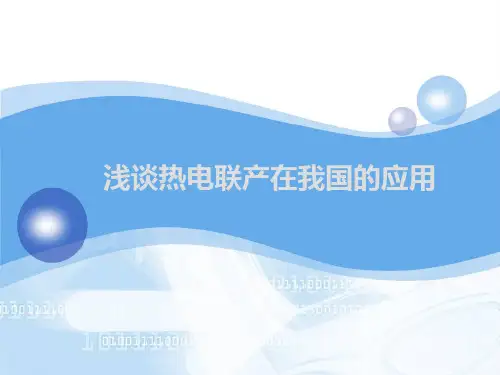 浅谈热电联产..