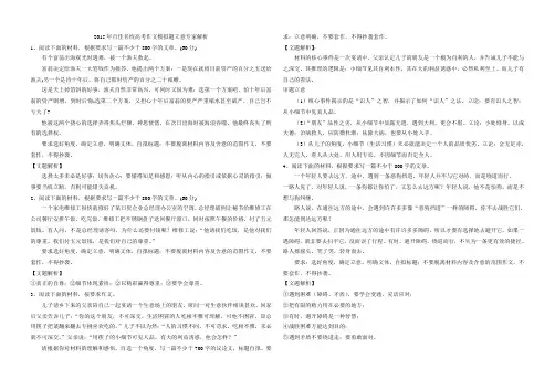 作文立意