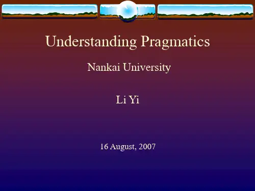 Understanding Pragmatics