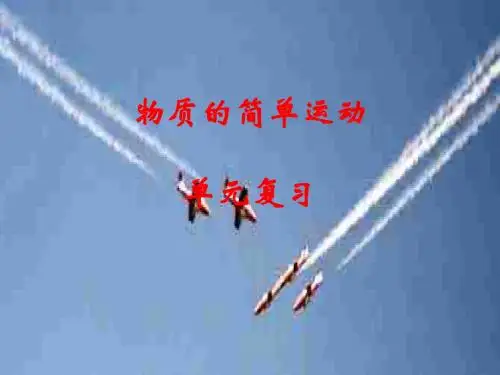 物质的简单运动单元复习