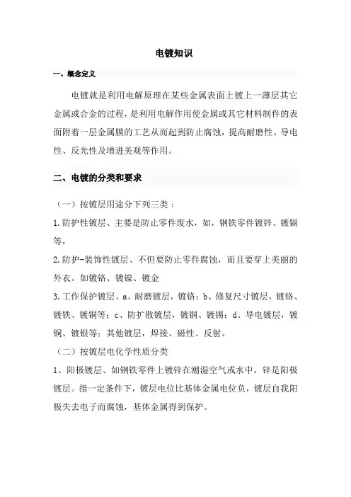 电镀知识