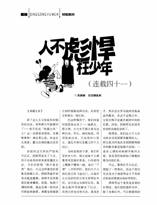 人不彪悍枉少年(连载四十一)