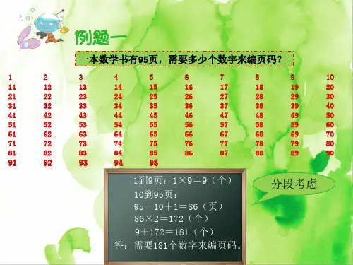 数学五年级第15讲：页码问题(最新数学课件)
