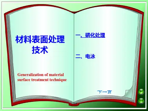 磷化表面处理PPT课件