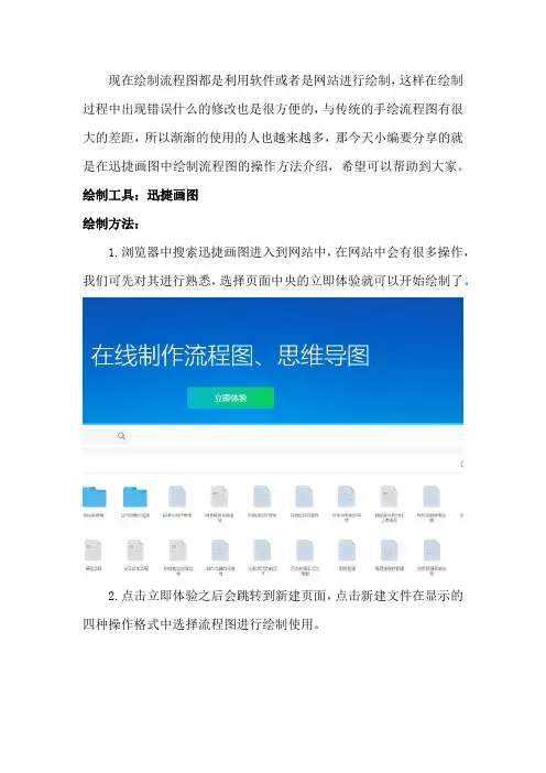 在线网站绘制流程图怎样操作