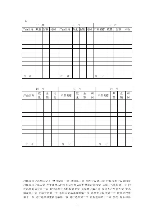 村民委员会选举法