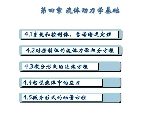 流体力学-第四章