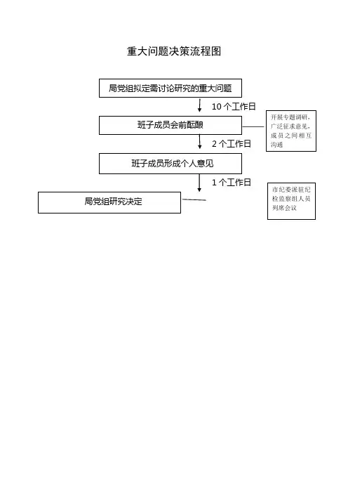 重大问题决策流程图