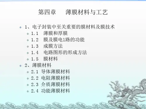 《薄膜材料》PPT课件