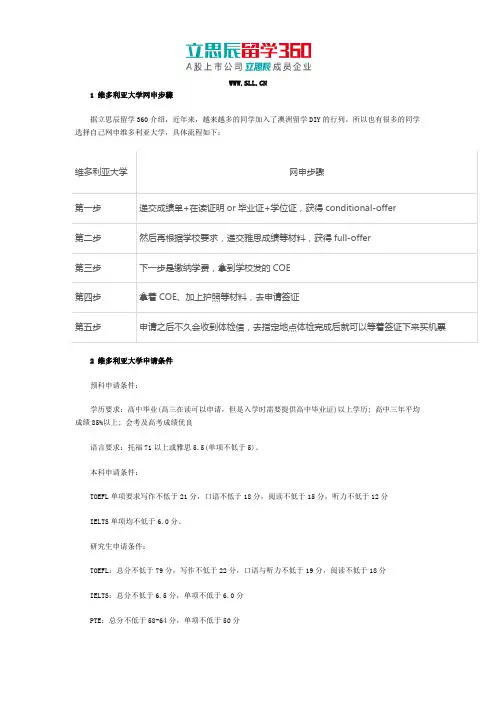 澳大利亚维多利亚大学网申详细步骤