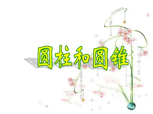 圆柱和圆锥复习课ppt
