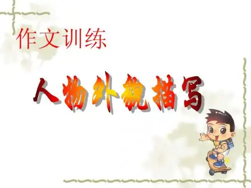 作文训练-人物外貌描写
