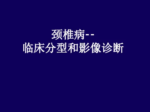 颈椎病临床和影像学诊断ppt课件