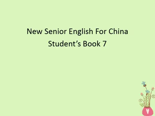高中英语Unit4SharingLanguagePoints公开课课件新人教版选修7