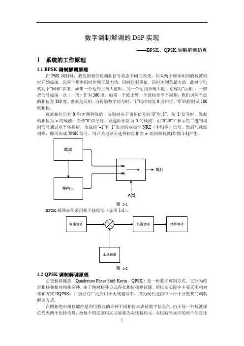 BPSK_QPSK调制与解调DSP实现解读