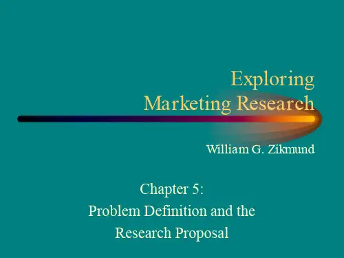 Problem Definition and the Research Proposal