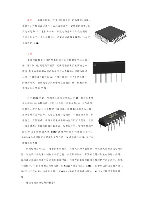 集成电路的介绍