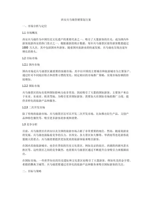 西安兵马俑营销策划方案