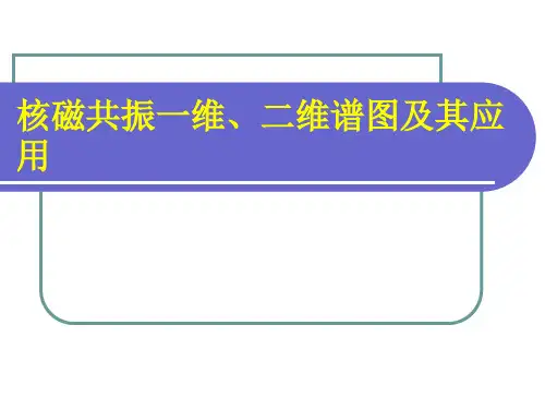 核磁共振一维、二维谱图11