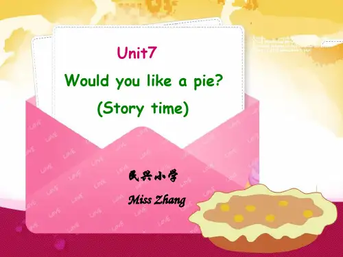 Unit 7 would you like a pie