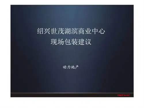 动力地产绍兴世茂湖滨商业中心现场包装建议