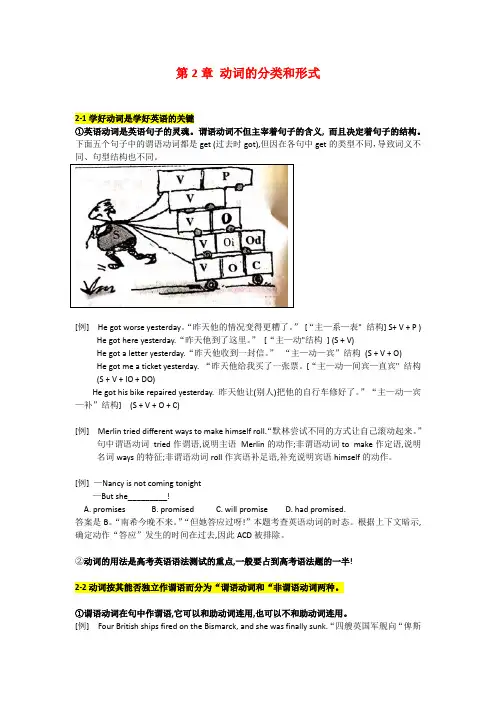 动词的分类和形式(英语语法第2章)