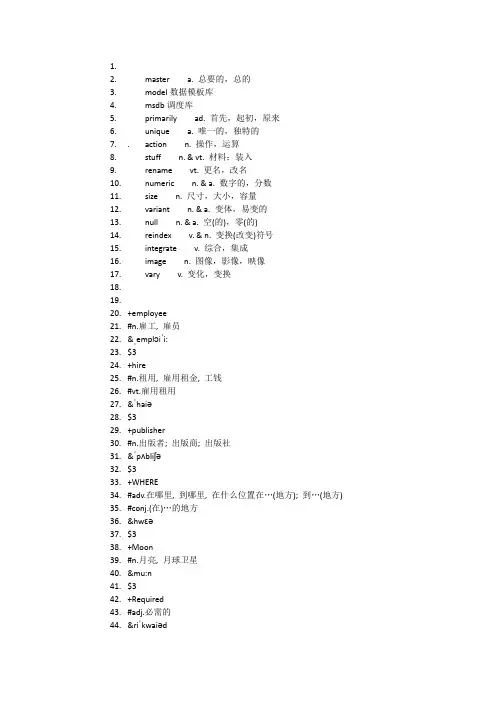 CS单词总结