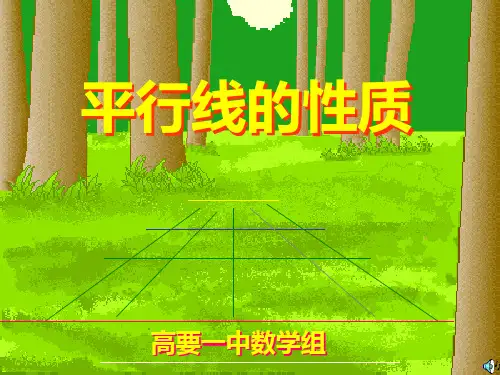 平行线的性质复习