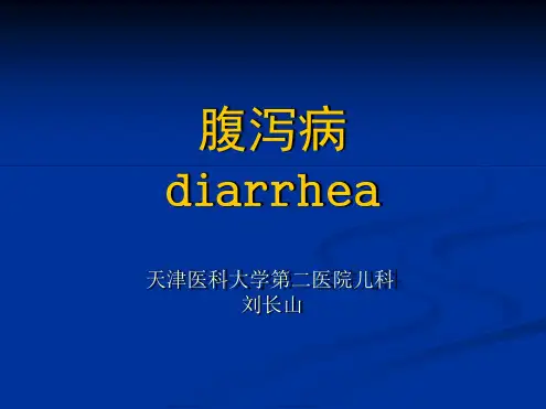 腹泻简洁课件
