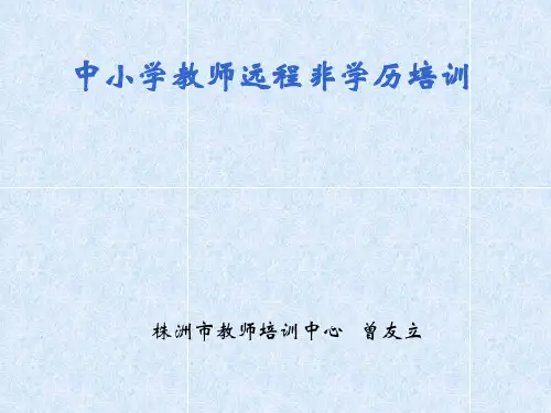中小学教师远程非学历培训--学校主管领导工作指南