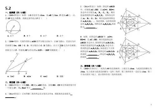 13年中考数学易错题综合专题二(附答案详解)
