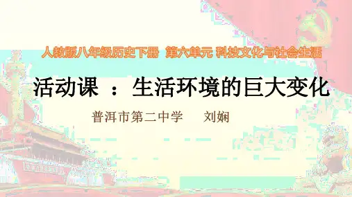 历史人教版(部编)八年级下册《第20课活动课：生活环境的巨大变化》课件公开课(3)