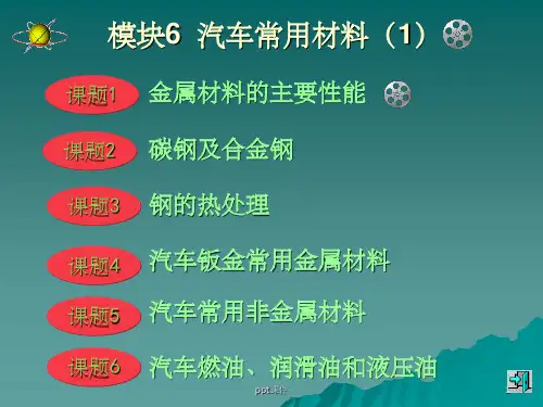 【大学课件】汽车常用材料