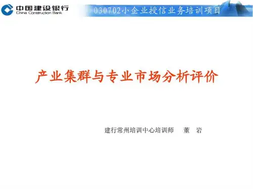 产业集群与专业市场分析评价