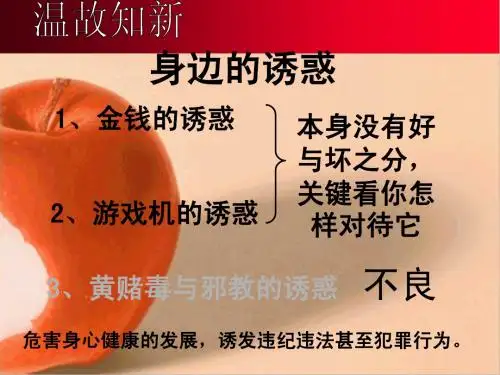 新课标人教版七年级思想品德上册第八课第二框课件