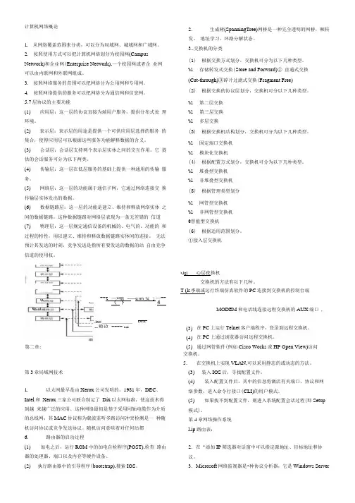 网络工程概论复习题.doc