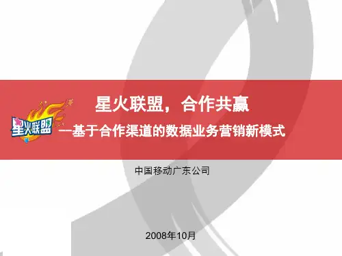 广东移动“星火联盟、合作共赢”营销案例