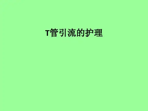 T管引流的护理ppt课件